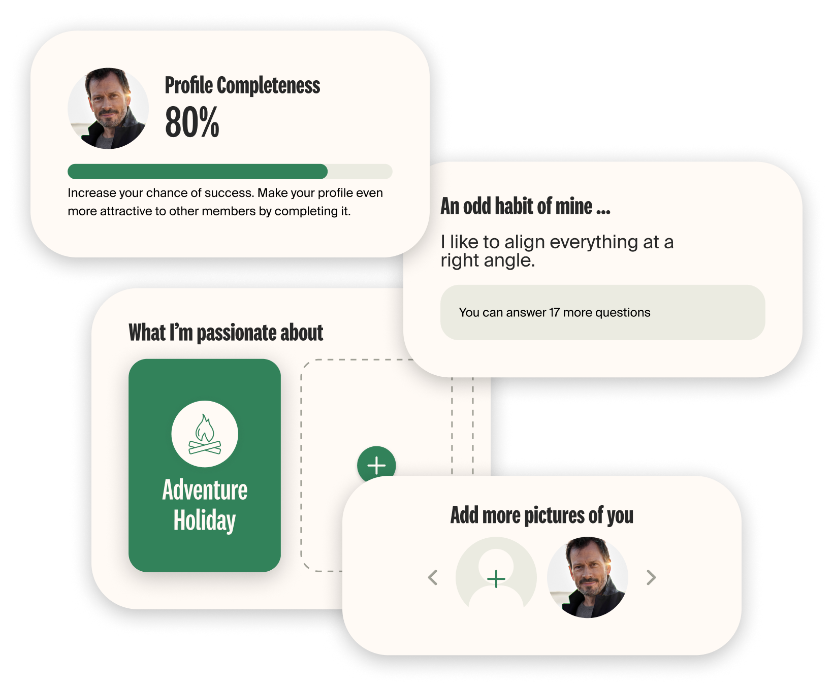 Example Fill in profile details as single parent